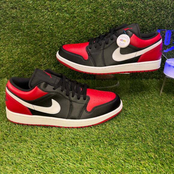 Nike Air Jordan 1 Low Alternate Bred Toe Size 13 553558 066 - Picture 6 of 9